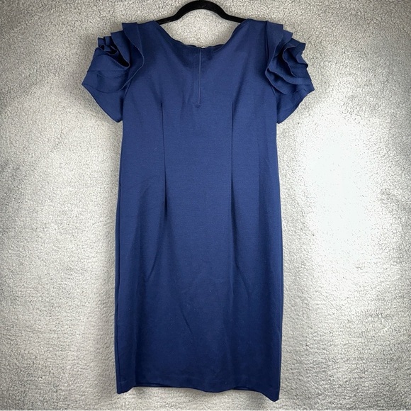 Pietro Brunelli Dress Salisburgo Womens Medium Cobalt Blue Maternity Rose - Picture 4 of 11